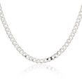 thumbnail image 1 of 925 Sterling Silver 4.5mm Curb Link Chain Necklace 18 inch, 1 of 4