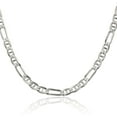 thumbnail image 1 of 925 Sterling Silver 4.5mm Figaro Link Anchor Mariner Chain Necklace, 1 of 4