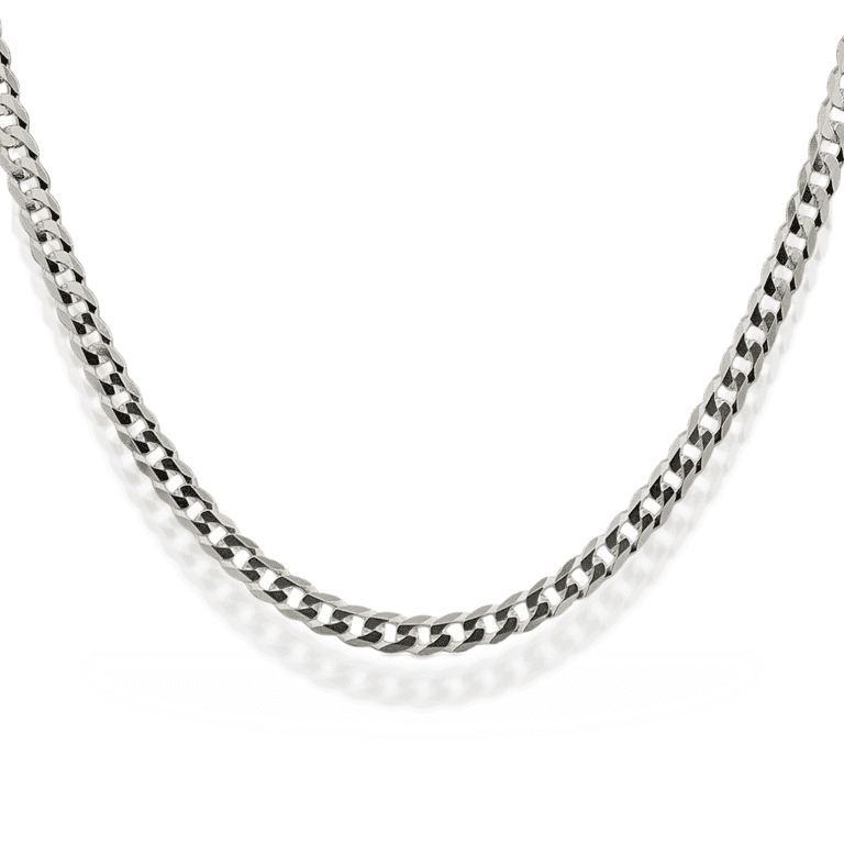 925 Sterling Silver 4.7mm Curb Link Chain Necklace - Walmart.com