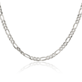 thumbnail image 1 of 925 Sterling Silver 4.5mm Figaro Link Chain Necklace, 1 of 5