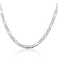 thumbnail image 1 of 925 Sterling Silver 4.5mm Figaro Link Chain Necklace, 1 of 4