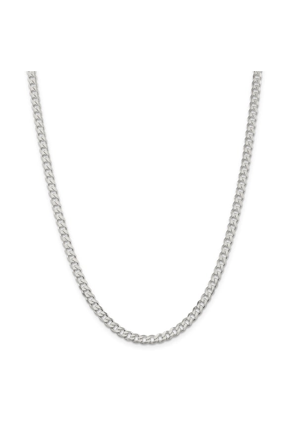 925 Sterling Silver 4.7mm Curb Chain 30 Inch