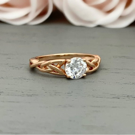 925 Sterling Silver 4ct Natural Round Cut White Sapphire Gemstone ...