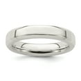 thumbnail image 1 of 925 Sterling Silver 4mm Bevel Edge Band Ring Size 13.5, 1 of 7