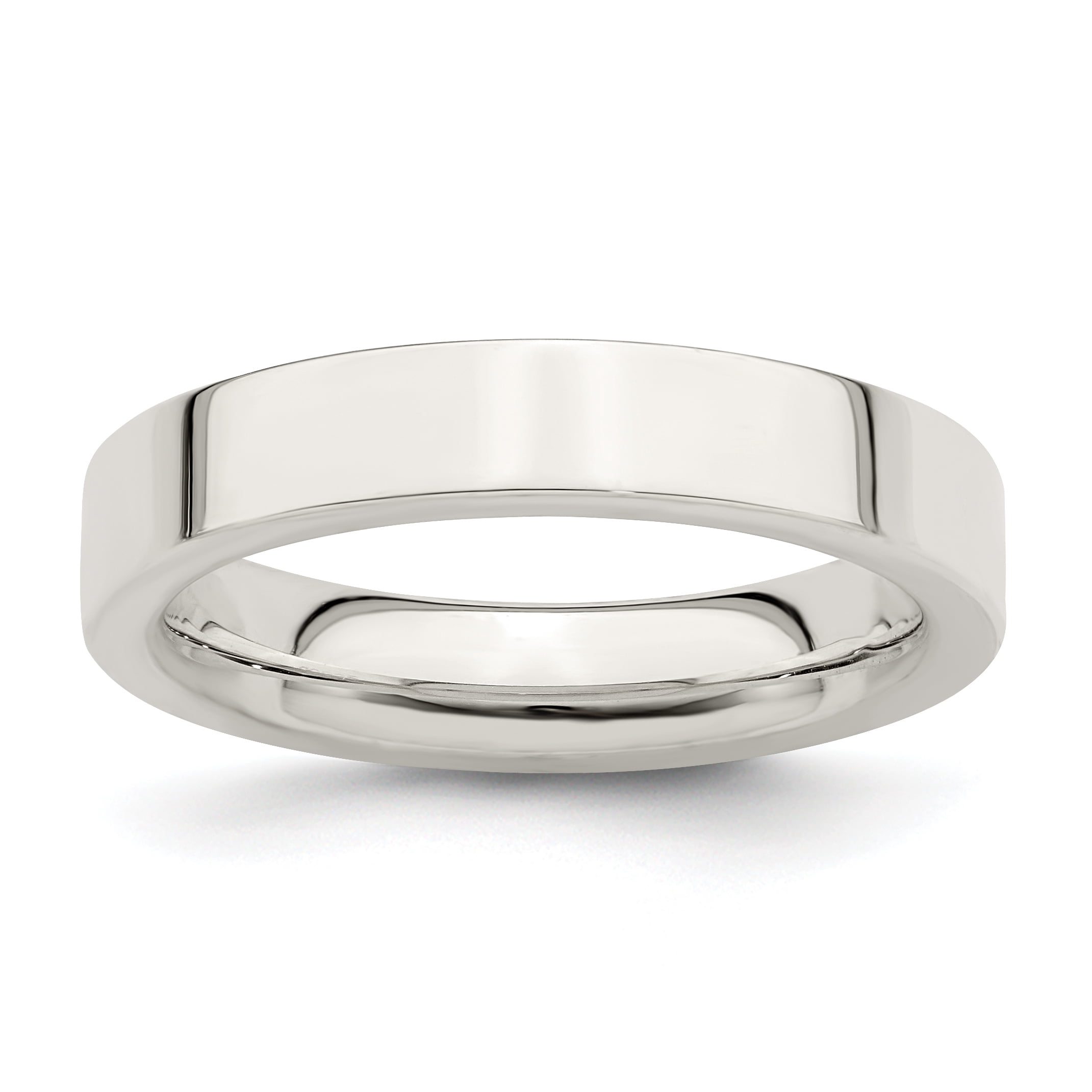Solid 925 Sterling Silver Lasered Design 8mm Men's Comfort Fit Plain