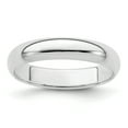 thumbnail image 1 of 925 Sterling Silver 4mm Half Round Band Ring Size 5, 1 of 6