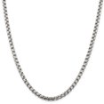 thumbnail image 1 of 925 Sterling Silver 5.20mm Round Box Chain 24 Inch, 1 of 7