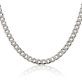 thumbnail image 1 of 925 Sterling Silver 5.5mm Curb Link Chain Necklace, 1 of 5