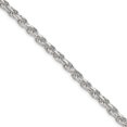 thumbnail image 1 of 925 Sterling Silver 5.6mm Diamond-cut Rope Chain Bracelet, 1 of 3
