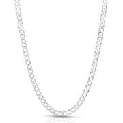 925 Sterling Silver 5MM Cuban Curb Link Chain Necklaces, Solid925 Italy, Next Level Jewelry