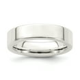 thumbnail image 1 of 925 Sterling Silver 5mm Comfort Fit Flat Band Ring Size 9, 1 of 7