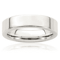 thumbnail image 1 of 925 Sterling Silver 5mm Comfort Fit Plain Classic Wedding Band Ring, 1 of 8
