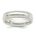 thumbnail image 1 of 925 Sterling Silver 5mm Comfort Fit Milgrain Band Ring Size 6, 1 of 6