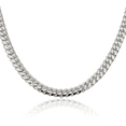 thumbnail image 1 of 925 Sterling Silver 6.4mm Curb Link Chain Necklace, 1 of 4