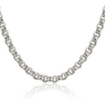 thumbnail image 1 of 925 Sterling Silver 6.5mm Cable Rolo Link Chain Belcher Necklace, 1 of 4