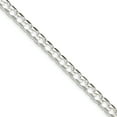 thumbnail image 1 of 925 Sterling Silver 6.7mm Polished Open Curb Chain Bracelet, 1 of 3