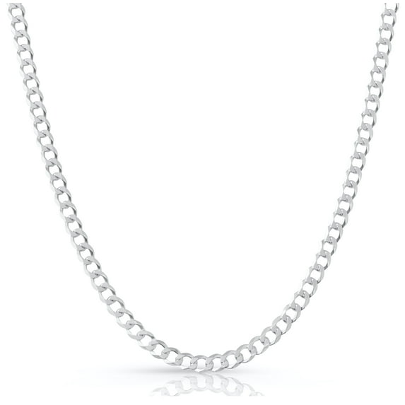 Italian 925 Sterling Silver Cuban Curb Link Chain Necklaces 2MM - 10.5MM, Solid 925 Italy, Next Level Jewelry