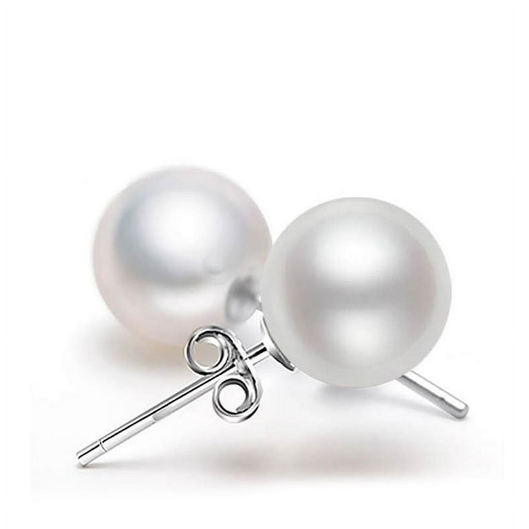 Ball Post Stud Earrings Polished Hammered Sterling Silver - 6mm Ball Post Stud Earrings Polished Hammered Sterling Silver - 6mm