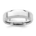 thumbnail image 1 of 925 Sterling Silver 6mm Bevel Edge Band Ring Size 9, 1 of 5