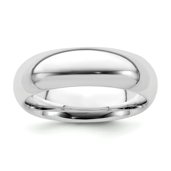 925 Sterling Silver 6mm Comfort Fit Band Ring Size 10.5