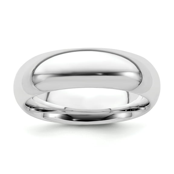 925 Sterling Silver 6mm Comfort Fit Band Ring Size 5.5