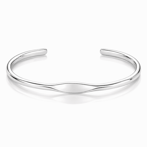 925 Sterling Silver 6mm Cuff Bracelet