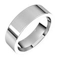thumbnail image 1 of 925 Sterling Silver 6mm Flat Comfort-Fit Band Ring Size 7.5 Ring for Women and Men - 6.7 Grams, 1 of 2