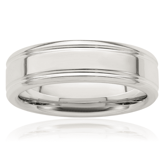 Auriga Fine Jewelry 925 Sterling Silver 8mm Wedding Band Ring Size 8.5 ...