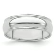thumbnail image 1 of 925 Sterling Silver 6mm Half Round Milgrain Band Ring Size 9.5, 1 of 6