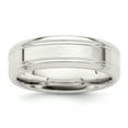 thumbnail image 1 of 925 Sterling Silver 6mm Polished Fancy Band Ring Size 8.5, 1 of 7