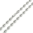 thumbnail image 1 of 925 Sterling Silver 6mm Puff Mariner Chain, FREE Microfiber Cloth, Rhodium Plated Hollow Anchor Link Mens Womens Necklace, Giorgio Bergamo 24, 1 of 7