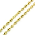 thumbnail image 1 of 925 Sterling Silver 6mm Puff Mariner Chain, FREE Microfiber Cloth, Yellow Gold Plated Hollow Anchor Link Mens Womens Necklace, Giorgio Bergamo 18, 1 of 7