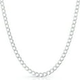 thumbnail image 1 of Italian 925 Sterling Silver Cuban Curb Link Chain Necklaces 2MM - 10.5MM, Solid 925 Italy, Next Level Jewelry, 1 of 7