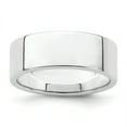 thumbnail image 1 of 925 Sterling Silver 7mm Flat Band Ring Size 8.5, 1 of 7