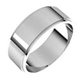 thumbnail image 1 of 925 Sterling Silver 7mm Flat Edge Band Ring Size 7.5 Ring for Women and Men - 5.3 Grams, 1 of 2
