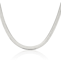 925 Sterling Silver 7.3mm Herringbone Chain Necklace 16 inch