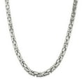thumbnail image 1 of 925 Sterling Silver 8.25mm Square Byzantine Chain 22 Inch, 1 of 7
