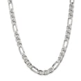 thumbnail image 1 of 925 Sterling Silver 8.7mm Figaro Anchor Chain 22 Inch, 1 of 7