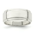 thumbnail image 1 of 925 Sterling Silver 8mm Flat with Step Edge Band Ring Size 6, 1 of 5