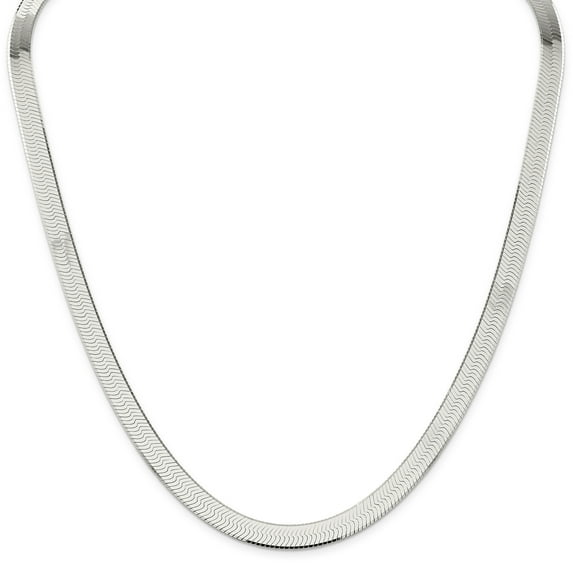 925 Sterling Silver 8mm Magic Herringbone Chain 20 Inch