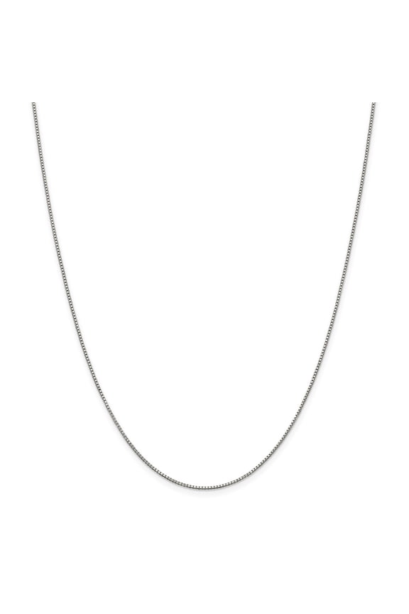 925 Sterling Silver .9mm Box Chain; 14 inch; for Adults and Teens; for Women and Men