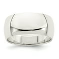 thumbnail image 1 of 925 Sterling Silver 9mm Half-Round Band Ring Size 11, 1 of 7