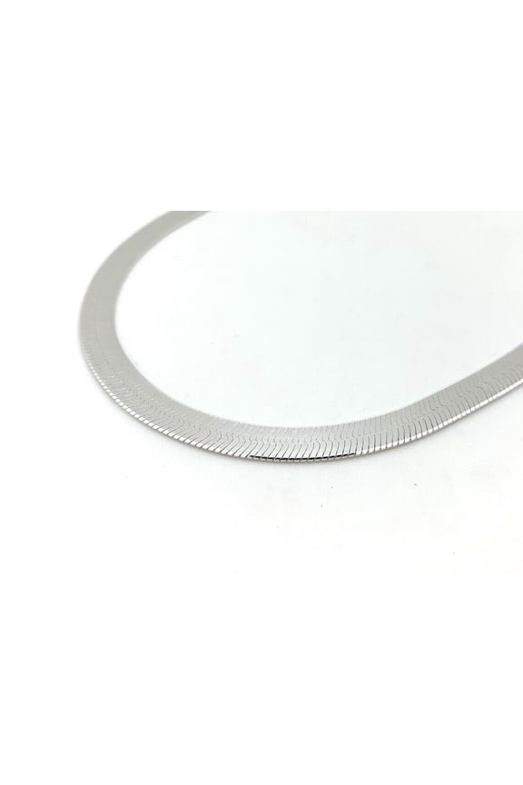 925 Sterling Silver 9mm Herringbone Necklace Italian Chain - All Sizes