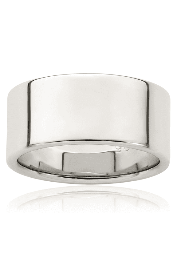 925 Sterling Silver 9mm Plain Classic Wedding Band Ring