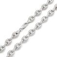 thumbnail image 1 of 925 Sterling Silver 9mm Puff Mariner Chain, FREE Microfiber Cloth, Rhodium Plated Hollow Anchor Link Mens Womens Necklace, Giorgio Bergamo 22, 1 of 7