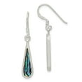 thumbnail image 1 of 925 Sterling Silver Abalone Dangle Earrings; for Adults and Teens; for Women and Men, 1 of 1