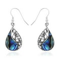 thumbnail image 1 of 925 Sterling Silver Abalone Shell Dangle Drop Earrings Stylish Fashion Beach Jewelry Unique Gifts for Women Costume Jewelry for Women Birthday Gifts, 1 of 7