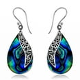 thumbnail image 1 of 925 Sterling Silver Abalone Shell Dangle Drop Elegant Earrings Costume Jewelry for Women Birthday Christmas Gifts for Women, 1 of 12