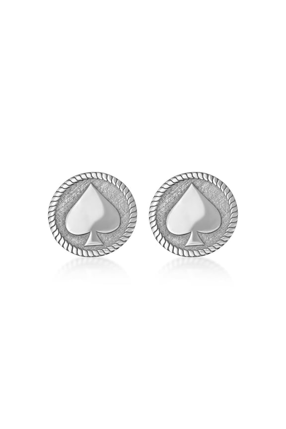 Round Silver Cufflinks, 925 Sterling Silver