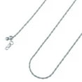 thumbnail image 1 of 925 Sterling Silver, Adjustable Loose Rope Rhodium Chain 2mm Necklace - Hypoallergenic and Tarnish Resistant - By Oliver & Navy, 1 of 4